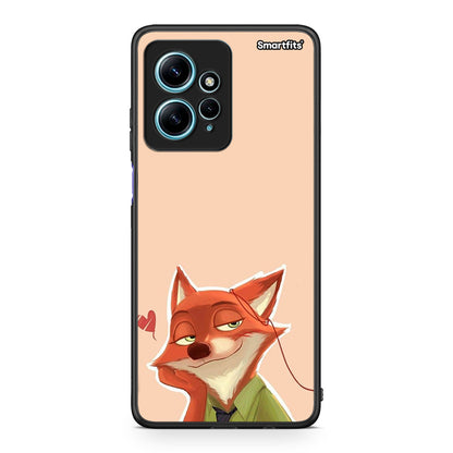Θήκη Xiaomi Redmi Note 12 4G / Redmi K60 Pro Nick Wilde And Judy Hopps Love 1 από τη Smartfits με σχέδιο στο πίσω μέρος και μαύρο περίβλημα | Xiaomi Redmi Note 12 4G / Redmi K60 Pro Nick Wilde And Judy Hopps Love 1 Case with Colorful Back and Black Bezels