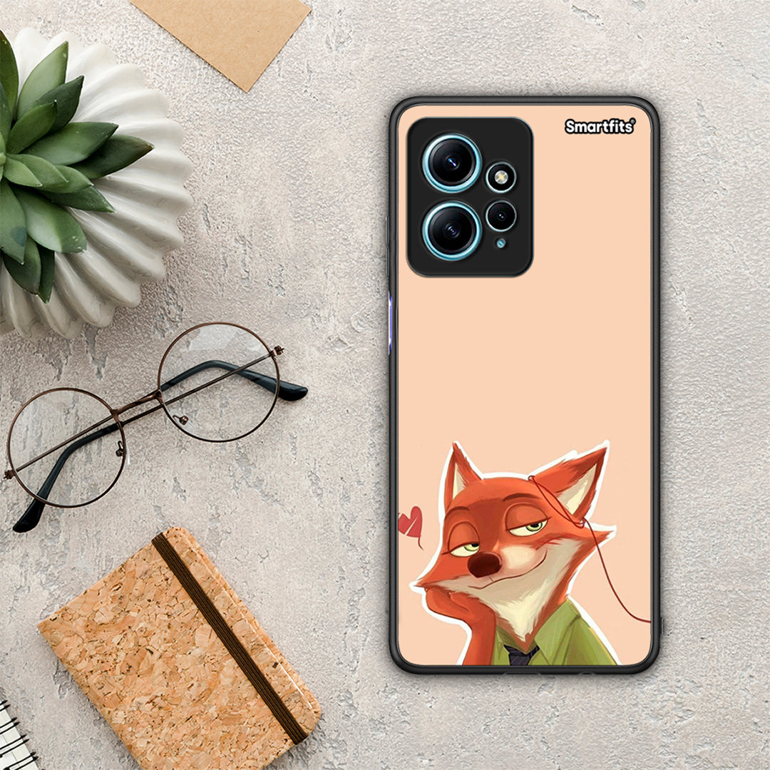 Θήκη Xiaomi Redmi Note 12 4G / Redmi K60 Pro Nick Wilde And Judy Hopps Love 1 από τη Smartfits με σχέδιο στο πίσω μέρος και μαύρο περίβλημα | Xiaomi Redmi Note 12 4G / Redmi K60 Pro Nick Wilde And Judy Hopps Love 1 Case with Colorful Back and Black Bezels
