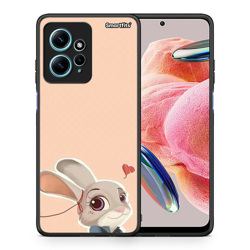 Θήκη Xiaomi Redmi Note 12 4G / Redmi K60 Pro Nick Wilde And Judy Hopps Love 2 από τη Smartfits με σχέδιο στο πίσω μέρος και μαύρο περίβλημα | Xiaomi Redmi Note 12 4G / Redmi K60 Pro Nick Wilde And Judy Hopps Love 2 Case with Colorful Back and Black Bezels