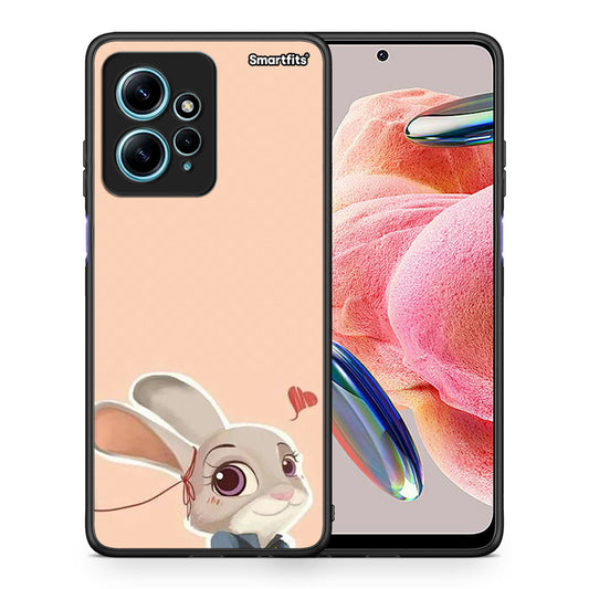 Θήκη Xiaomi Redmi Note 12 4G / Redmi K60 Pro Nick Wilde And Judy Hopps Love 2 από τη Smartfits με σχέδιο στο πίσω μέρος και μαύρο περίβλημα | Xiaomi Redmi Note 12 4G / Redmi K60 Pro Nick Wilde And Judy Hopps Love 2 Case with Colorful Back and Black Bezels