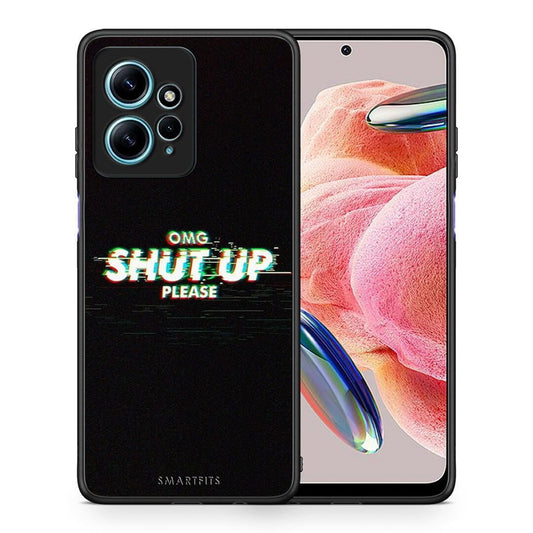 Θήκη Xiaomi Redmi Note 12 4G / Redmi K60 Pro OMG ShutUp από τη Smartfits με σχέδιο στο πίσω μέρος και μαύρο περίβλημα | Xiaomi Redmi Note 12 4G / Redmi K60 Pro OMG ShutUp Case with Colorful Back and Black Bezels