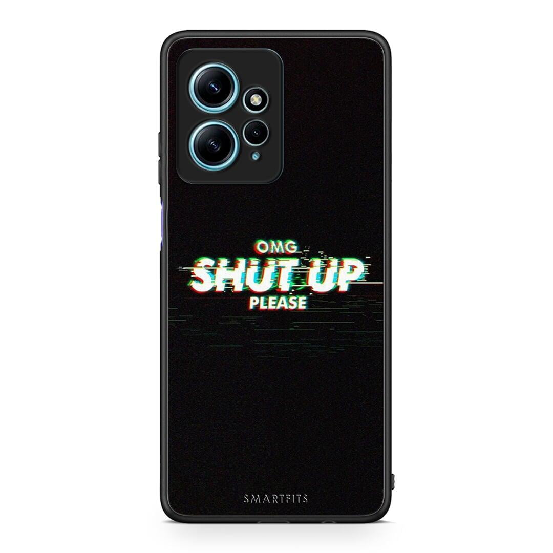 Θήκη Xiaomi Redmi Note 12 4G / Redmi K60 Pro OMG ShutUp από τη Smartfits με σχέδιο στο πίσω μέρος και μαύρο περίβλημα | Xiaomi Redmi Note 12 4G / Redmi K60 Pro OMG ShutUp Case with Colorful Back and Black Bezels