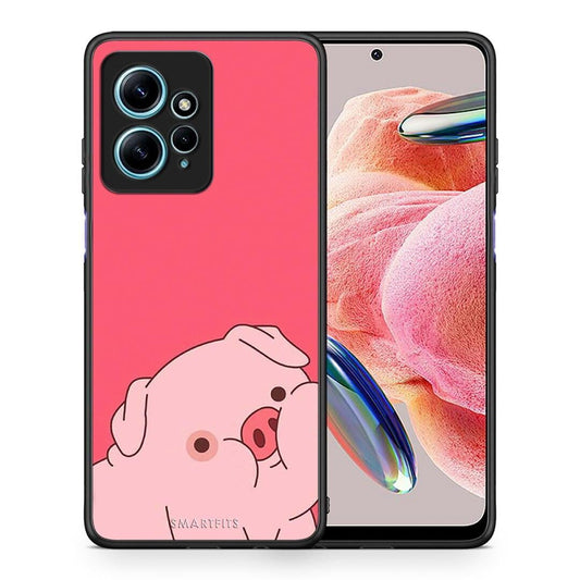Θήκη Xiaomi Redmi Note 12 4G / Redmi K60 Pro Pig Love 1 από τη Smartfits με σχέδιο στο πίσω μέρος και μαύρο περίβλημα | Xiaomi Redmi Note 12 4G / Redmi K60 Pro Pig Love 1 Case with Colorful Back and Black Bezels