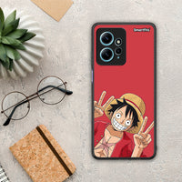 Thumbnail for Θήκη Xiaomi Redmi Note 12 4G Pirate Luffy από τη Smartfits με σχέδιο στο πίσω μέρος και μαύρο περίβλημα | Xiaomi Redmi Note 12 4G Pirate Luffy Case with Colorful Back and Black Bezels