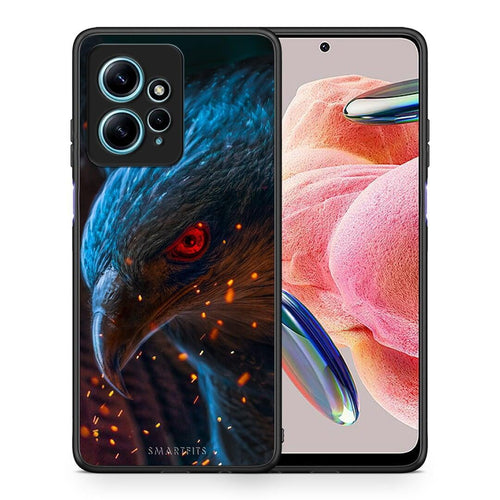 Θήκη Xiaomi Redmi Note 12 4G / Redmi K60 Pro PopArt Eagle από τη Smartfits με σχέδιο στο πίσω μέρος και μαύρο περίβλημα | Xiaomi Redmi Note 12 4G / Redmi K60 Pro PopArt Eagle Case with Colorful Back and Black Bezels