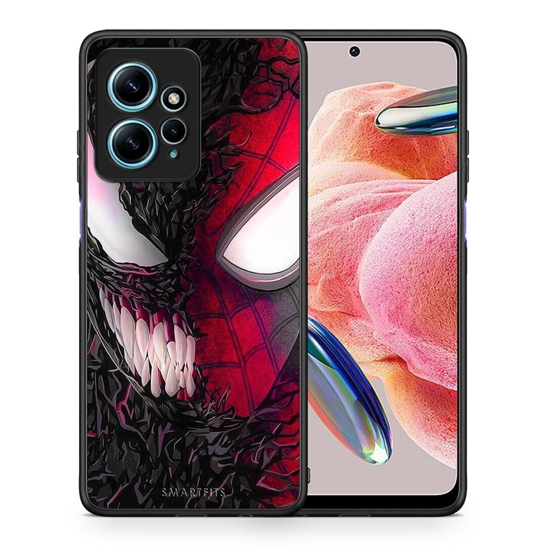 Θήκη Xiaomi Redmi Note 12 4G / Redmi K60 Pro PopArt SpiderVenom από τη Smartfits με σχέδιο στο πίσω μέρος και μαύρο περίβλημα | Xiaomi Redmi Note 12 4G / Redmi K60 Pro PopArt SpiderVenom Case with Colorful Back and Black Bezels