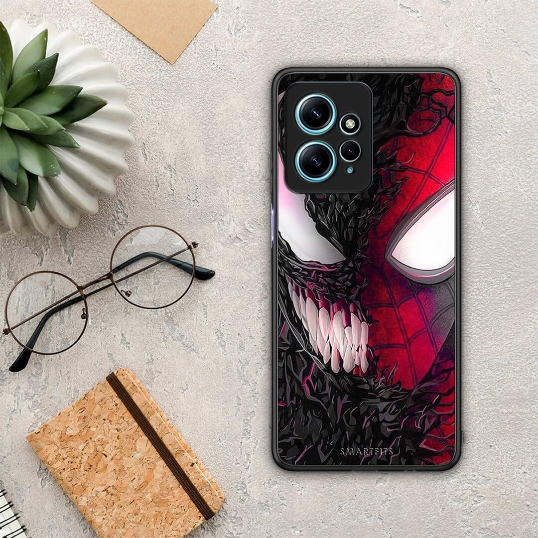 Θήκη Xiaomi Redmi Note 12 4G / Redmi K60 Pro PopArt SpiderVenom από τη Smartfits με σχέδιο στο πίσω μέρος και μαύρο περίβλημα | Xiaomi Redmi Note 12 4G / Redmi K60 Pro PopArt SpiderVenom Case with Colorful Back and Black Bezels