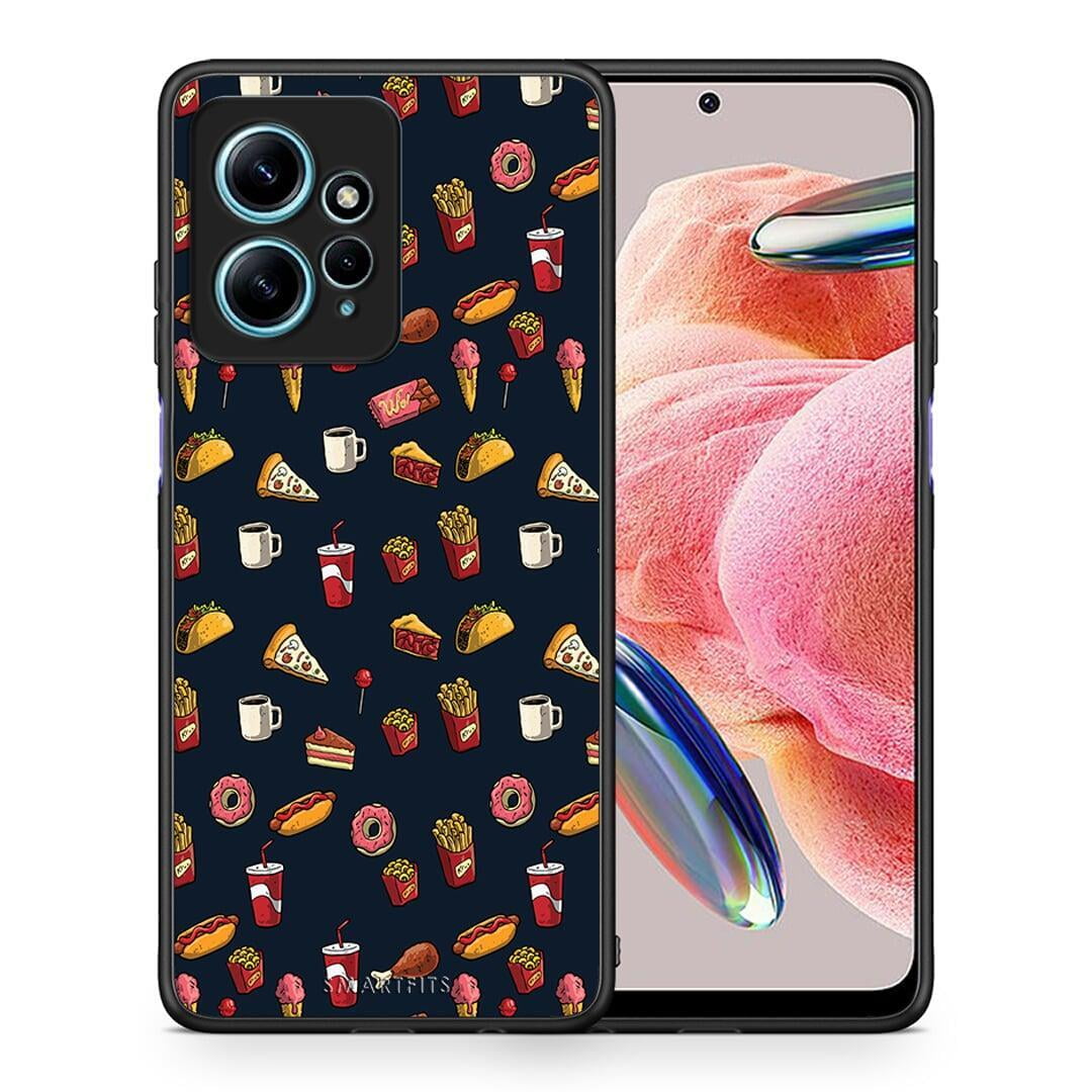 Θήκη Xiaomi Redmi Note 12 4G / Redmi K60 Pro Random Hungry από τη Smartfits με σχέδιο στο πίσω μέρος και μαύρο περίβλημα | Xiaomi Redmi Note 12 4G / Redmi K60 Pro Random Hungry Case with Colorful Back and Black Bezels