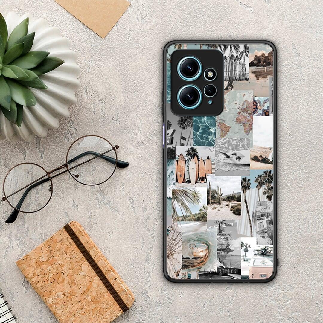 Θήκη Xiaomi Redmi Note 12 4G Retro Beach Life από τη Smartfits με σχέδιο στο πίσω μέρος και μαύρο περίβλημα | Xiaomi Redmi Note 12 4G Retro Beach Life Case with Colorful Back and Black Bezels