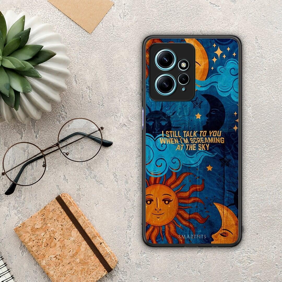 Θήκη Xiaomi Redmi Note 12 4G / Redmi K60 Pro Screaming Sky από τη Smartfits με σχέδιο στο πίσω μέρος και μαύρο περίβλημα | Xiaomi Redmi Note 12 4G / Redmi K60 Pro Screaming Sky Case with Colorful Back and Black Bezels