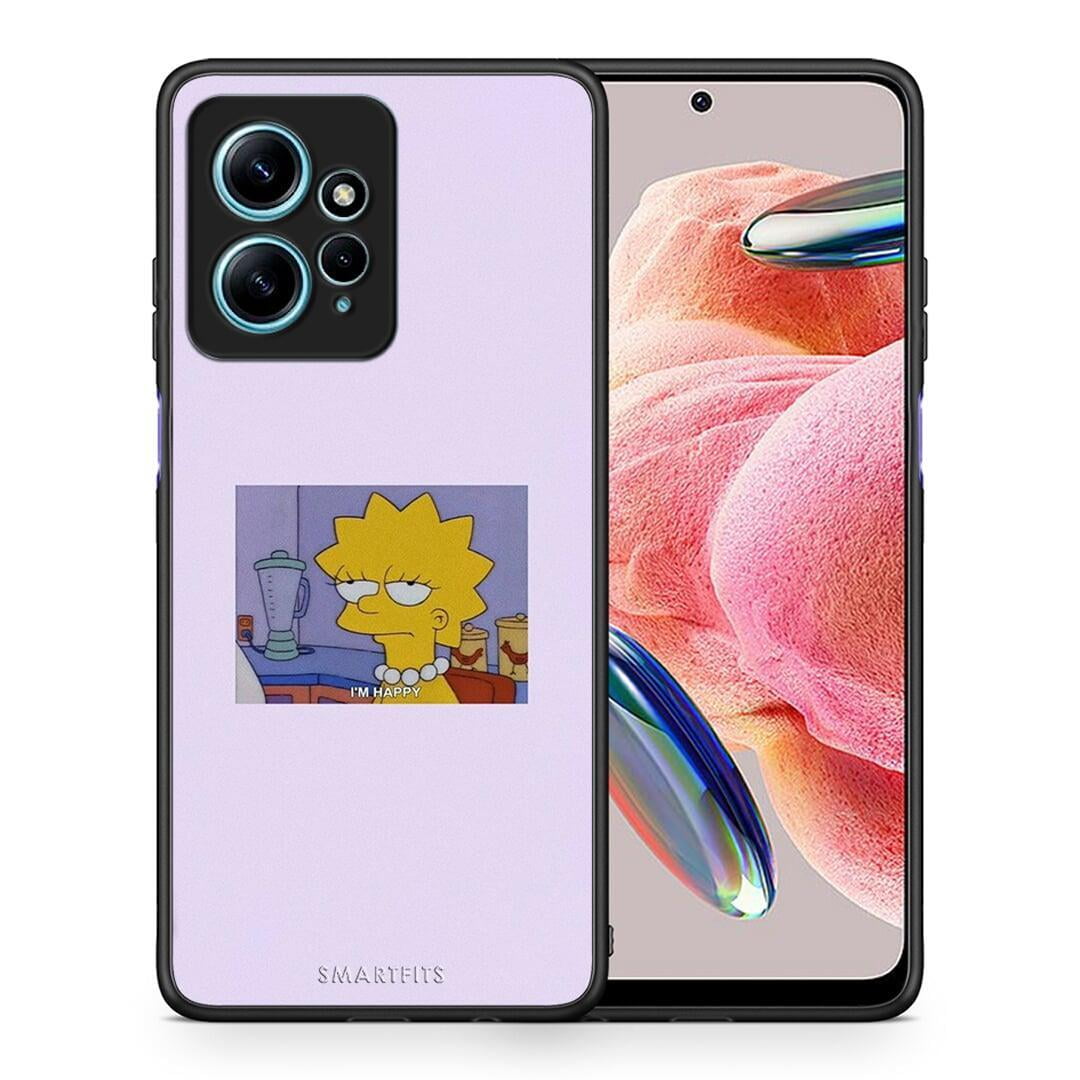 Θήκη Xiaomi Redmi Note 12 4G / Redmi K60 Pro So Happy από τη Smartfits με σχέδιο στο πίσω μέρος και μαύρο περίβλημα | Xiaomi Redmi Note 12 4G / Redmi K60 Pro So Happy Case with Colorful Back and Black Bezels