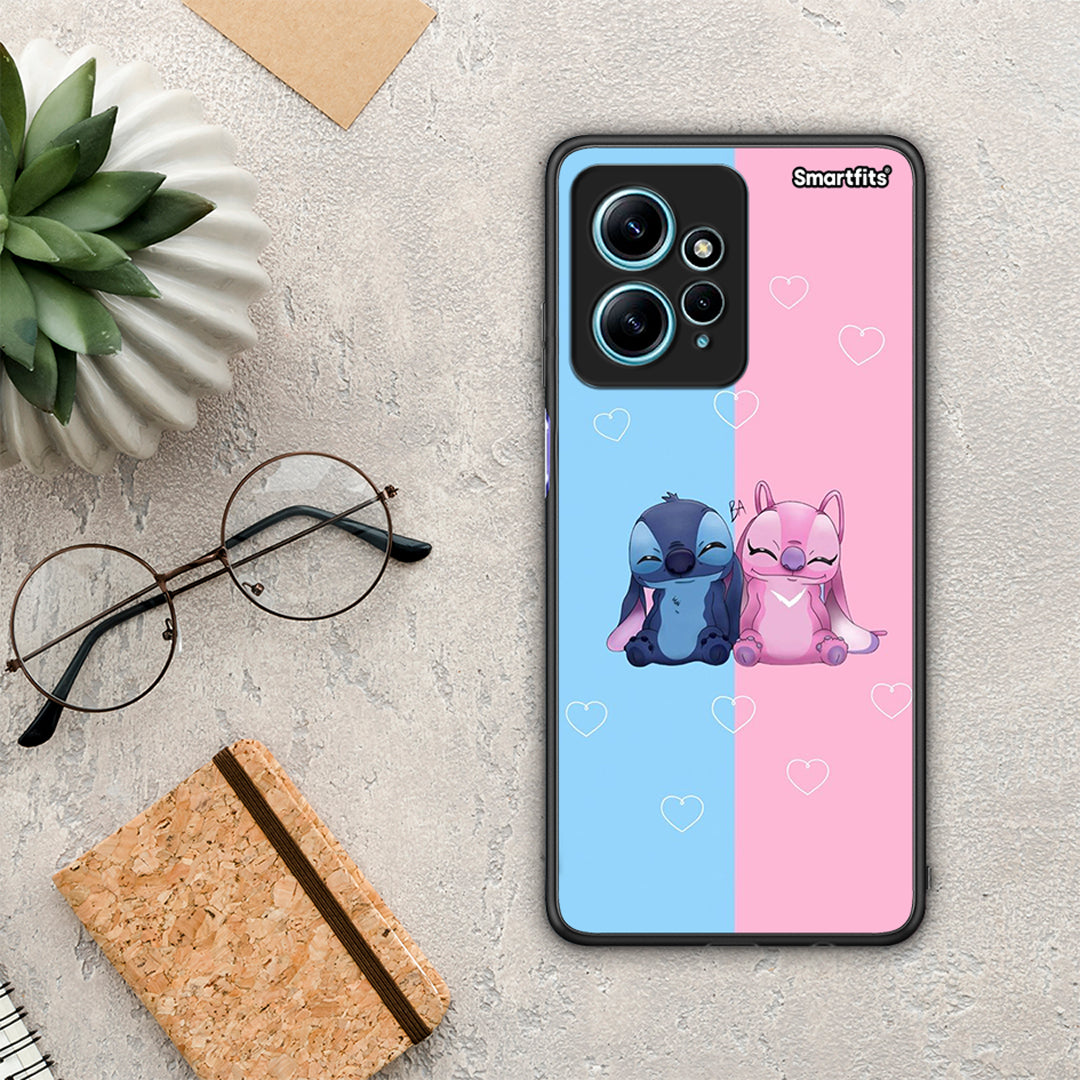 Θήκη Xiaomi Redmi Note 12 4G / Redmi K60 Pro Stitch And Angel από τη Smartfits με σχέδιο στο πίσω μέρος και μαύρο περίβλημα | Xiaomi Redmi Note 12 4G / Redmi K60 Pro Stitch And Angel Case with Colorful Back and Black Bezels