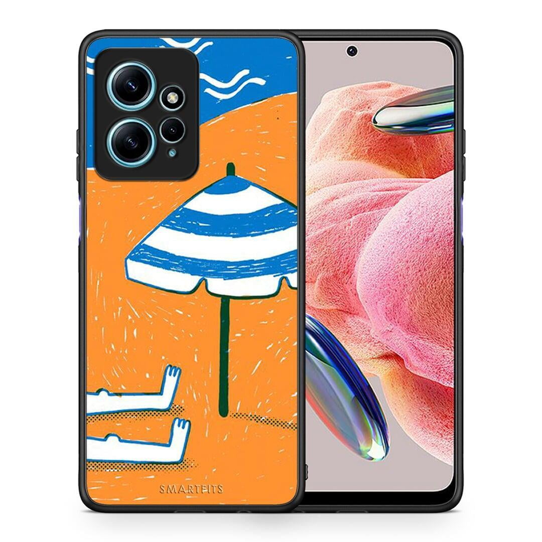 Θήκη Xiaomi Redmi Note 12 4G Summering από τη Smartfits με σχέδιο στο πίσω μέρος και μαύρο περίβλημα | Xiaomi Redmi Note 12 4G Summering Case with Colorful Back and Black Bezels