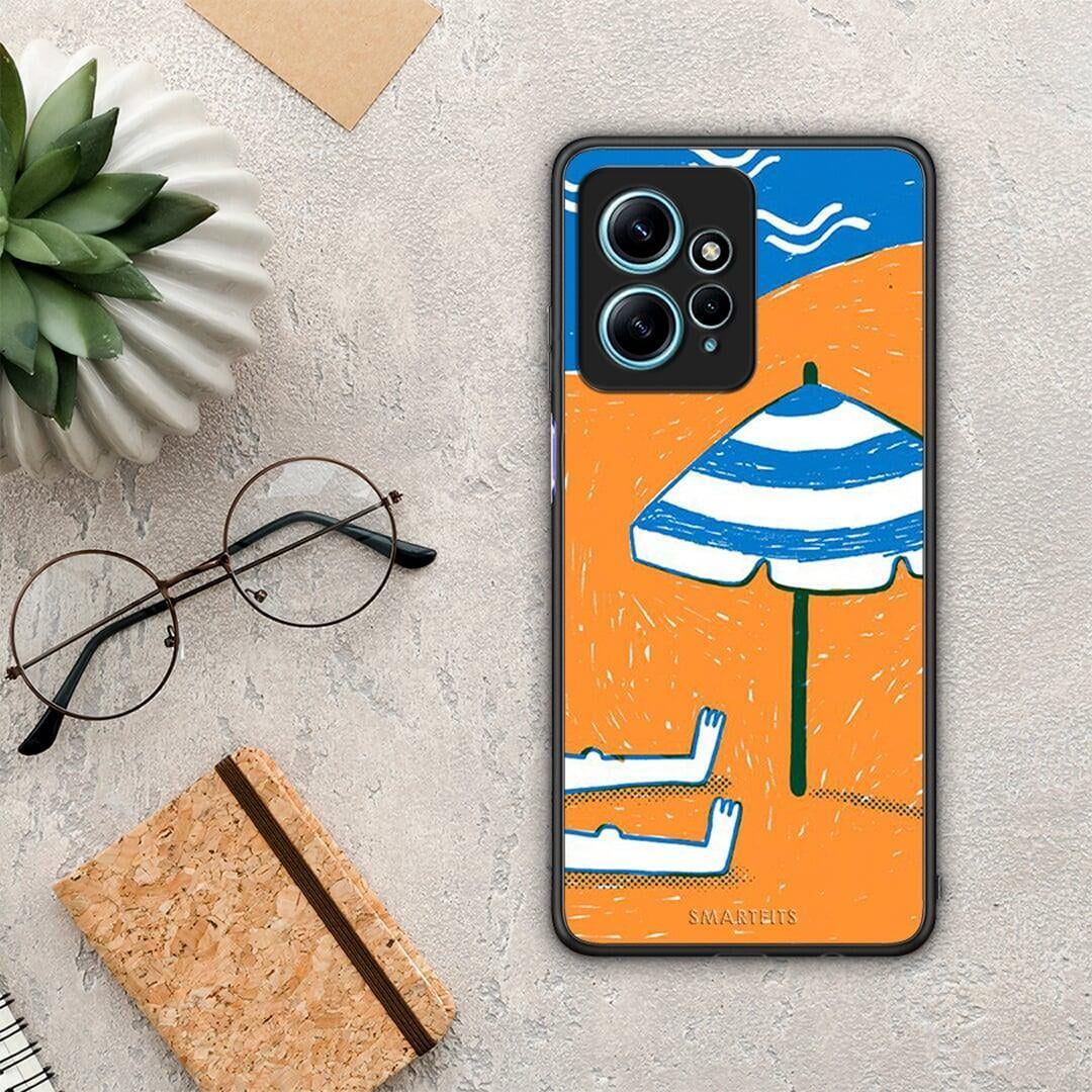 Θήκη Xiaomi Redmi Note 12 4G Summering από τη Smartfits με σχέδιο στο πίσω μέρος και μαύρο περίβλημα | Xiaomi Redmi Note 12 4G Summering Case with Colorful Back and Black Bezels