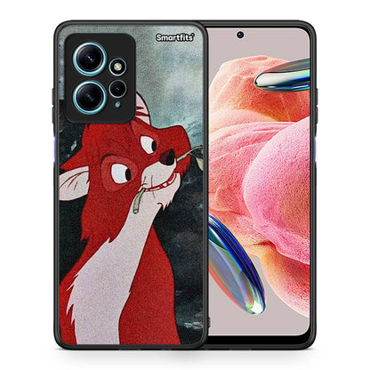 Θήκη Xiaomi Redmi Note 12 4G / Redmi K60 Pro Tod And Vixey Love 1 από τη Smartfits με σχέδιο στο πίσω μέρος και μαύρο περίβλημα | Xiaomi Redmi Note 12 4G / Redmi K60 Pro Tod And Vixey Love 1 Case with Colorful Back and Black Bezels