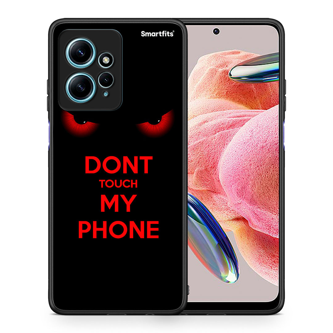 Θήκη Xiaomi Redmi Note 12 4G Touch My Phone από τη Smartfits με σχέδιο στο πίσω μέρος και μαύρο περίβλημα | Xiaomi Redmi Note 12 4G Touch My Phone Case with Colorful Back and Black Bezels
