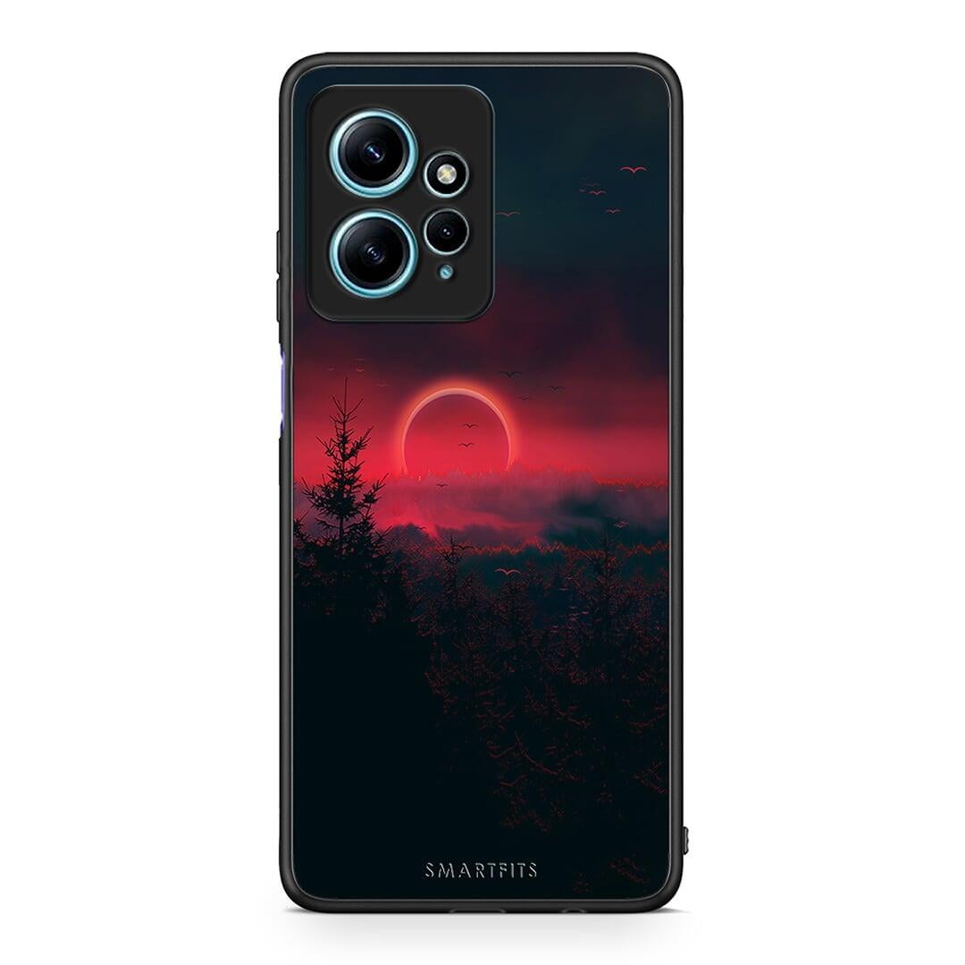 Θήκη Xiaomi Redmi Note 12 4G / Redmi K60 Pro Tropic Sunset από τη Smartfits με σχέδιο στο πίσω μέρος και μαύρο περίβλημα | Xiaomi Redmi Note 12 4G / Redmi K60 Pro Tropic Sunset Case with Colorful Back and Black Bezels