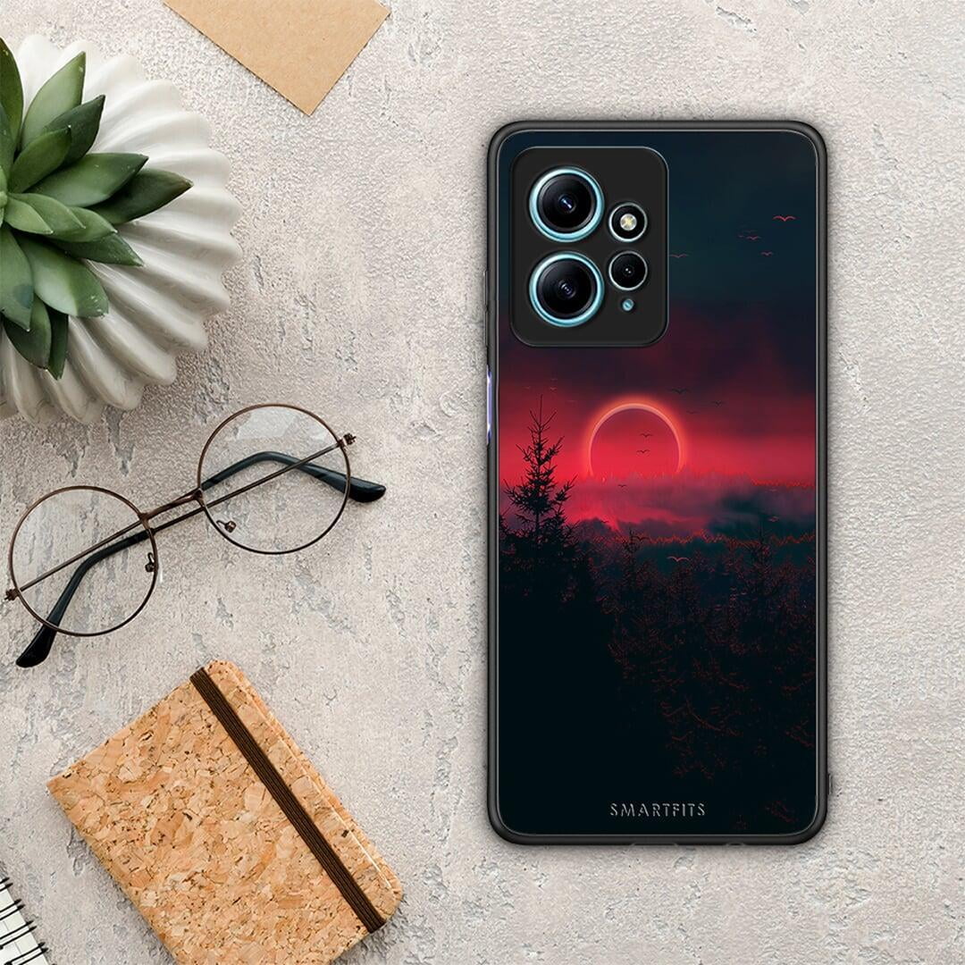 Θήκη Xiaomi Redmi Note 12 4G / Redmi K60 Pro Tropic Sunset από τη Smartfits με σχέδιο στο πίσω μέρος και μαύρο περίβλημα | Xiaomi Redmi Note 12 4G / Redmi K60 Pro Tropic Sunset Case with Colorful Back and Black Bezels