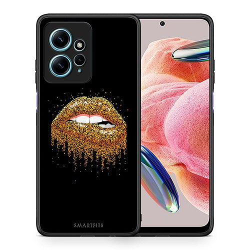 Θήκη Xiaomi Redmi Note 12 4G / Redmi K60 Pro Valentine Golden από τη Smartfits με σχέδιο στο πίσω μέρος και μαύρο περίβλημα | Xiaomi Redmi Note 12 4G / Redmi K60 Pro Valentine Golden Case with Colorful Back and Black Bezels
