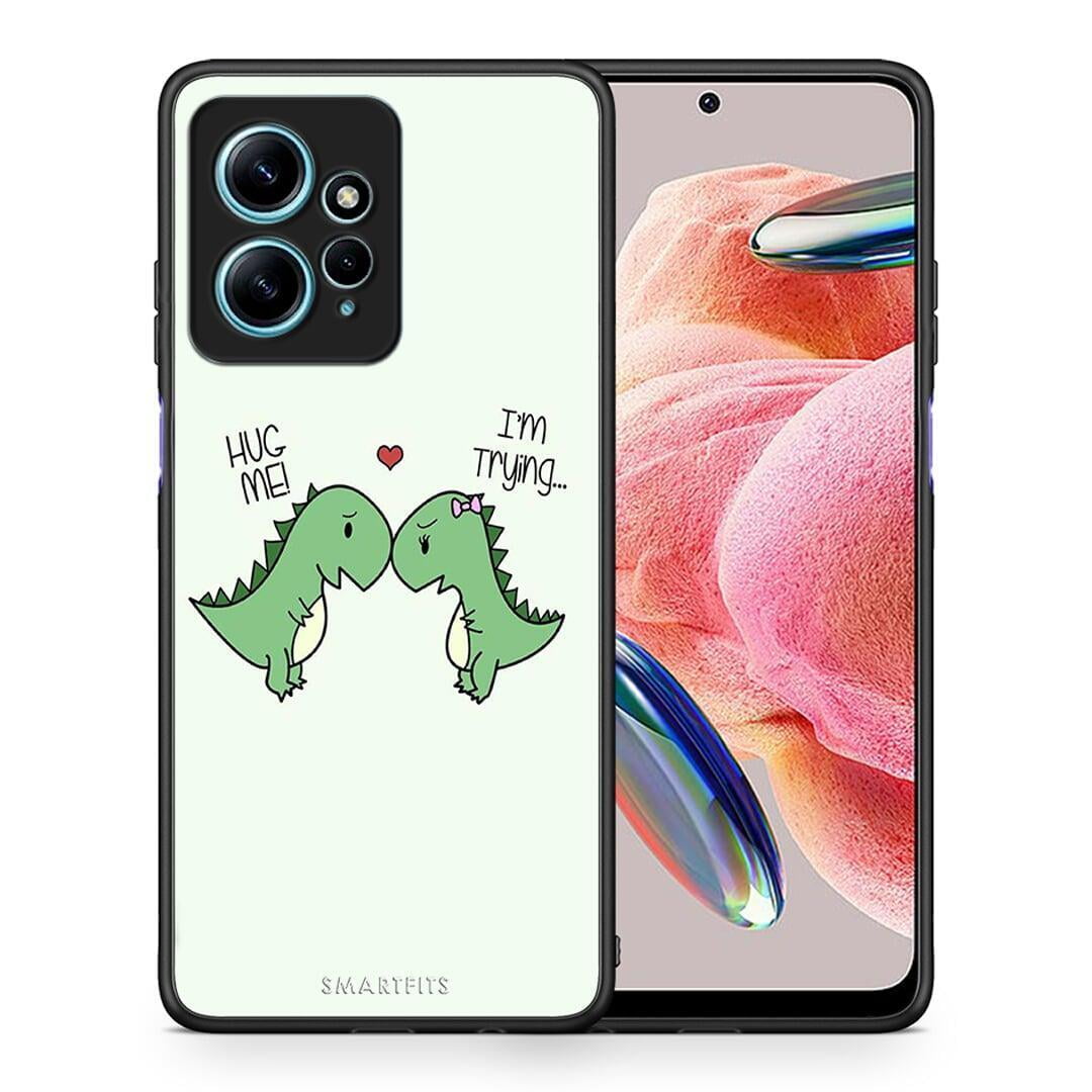 Θήκη Xiaomi Redmi Note 12 4G / Redmi K60 Pro Valentine Rex από τη Smartfits με σχέδιο στο πίσω μέρος και μαύρο περίβλημα | Xiaomi Redmi Note 12 4G / Redmi K60 Pro Valentine Rex Case with Colorful Back and Black Bezels