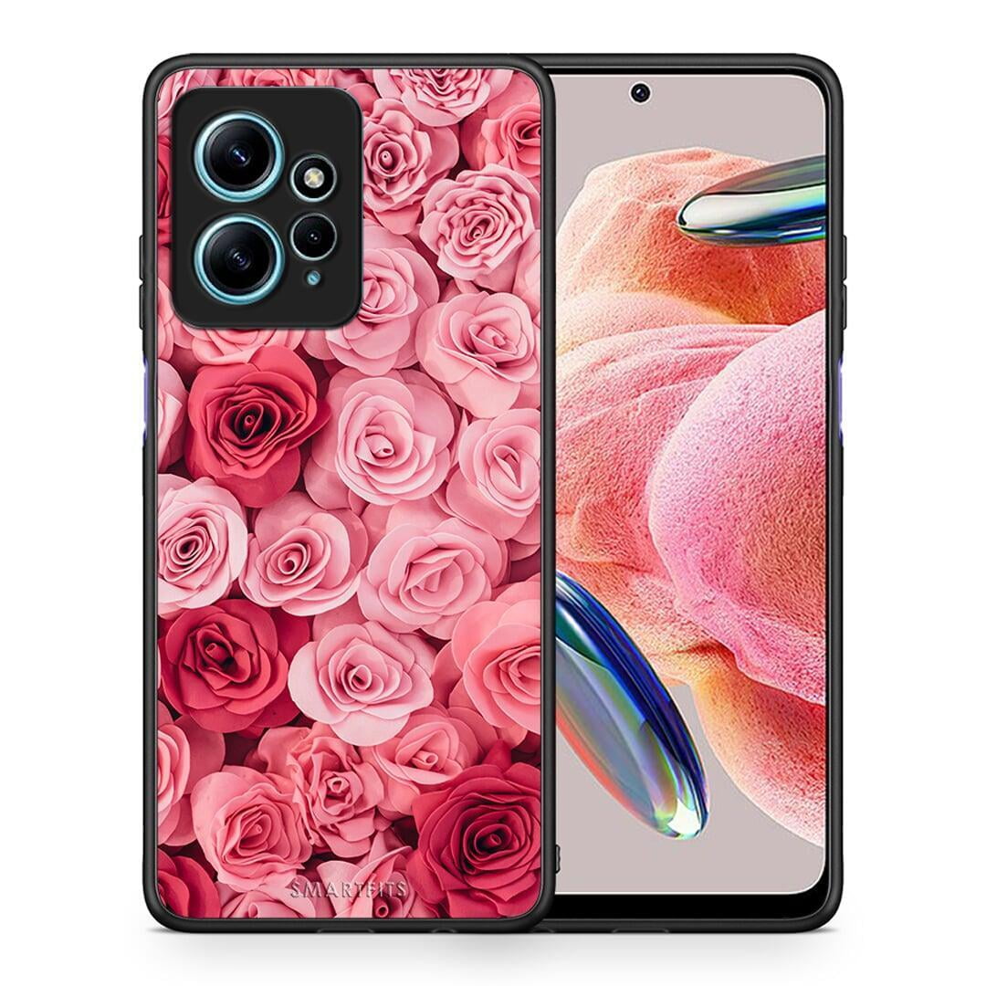 Θήκη Xiaomi Redmi Note 12 4G / Redmi K60 Pro Valentine RoseGarden από τη Smartfits με σχέδιο στο πίσω μέρος και μαύρο περίβλημα | Xiaomi Redmi Note 12 4G / Redmi K60 Pro Valentine RoseGarden Case with Colorful Back and Black Bezels