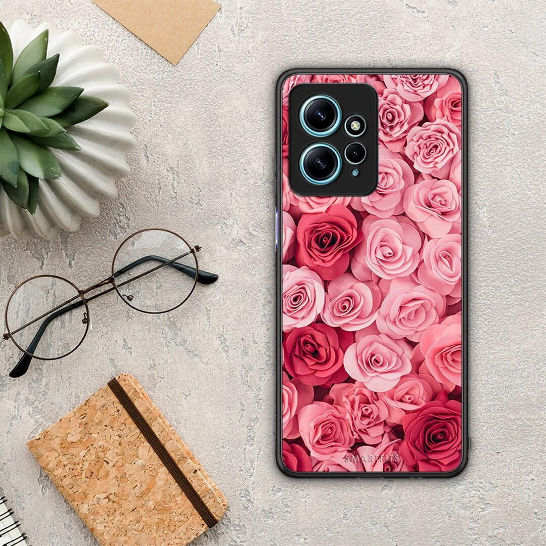 Θήκη Xiaomi Redmi Note 12 4G / Redmi K60 Pro Valentine RoseGarden από τη Smartfits με σχέδιο στο πίσω μέρος και μαύρο περίβλημα | Xiaomi Redmi Note 12 4G / Redmi K60 Pro Valentine RoseGarden Case with Colorful Back and Black Bezels