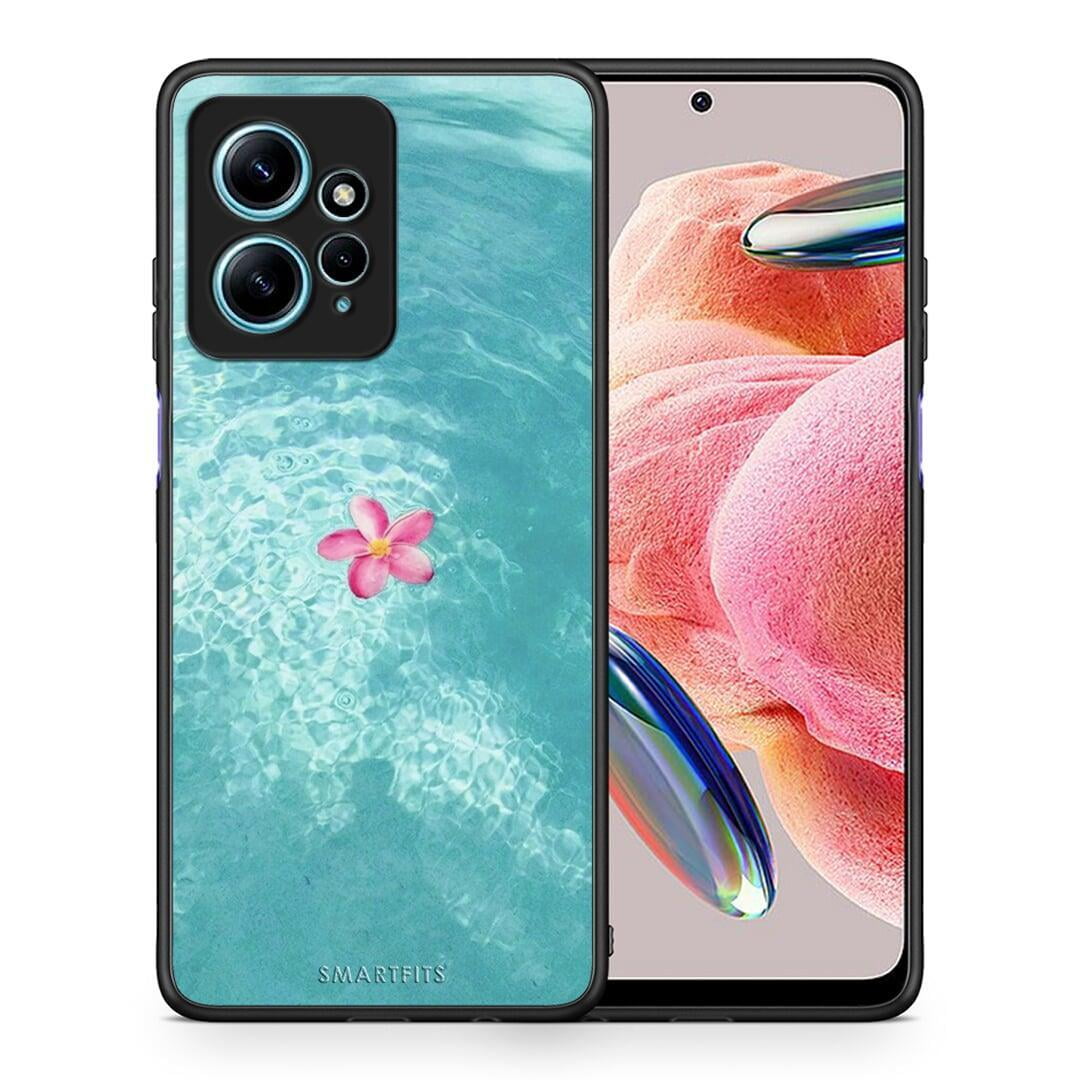 Θήκη Xiaomi Redmi Note 12 4G Water Flower από τη Smartfits με σχέδιο στο πίσω μέρος και μαύρο περίβλημα | Xiaomi Redmi Note 12 4G Water Flower Case with Colorful Back and Black Bezels