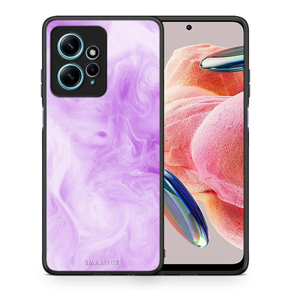Θήκη Xiaomi Redmi Note 12 4G / Redmi K60 Pro Watercolor Lavender από τη Smartfits με σχέδιο στο πίσω μέρος και μαύρο περίβλημα | Xiaomi Redmi Note 12 4G / Redmi K60 Pro Watercolor Lavender Case with Colorful Back and Black Bezels