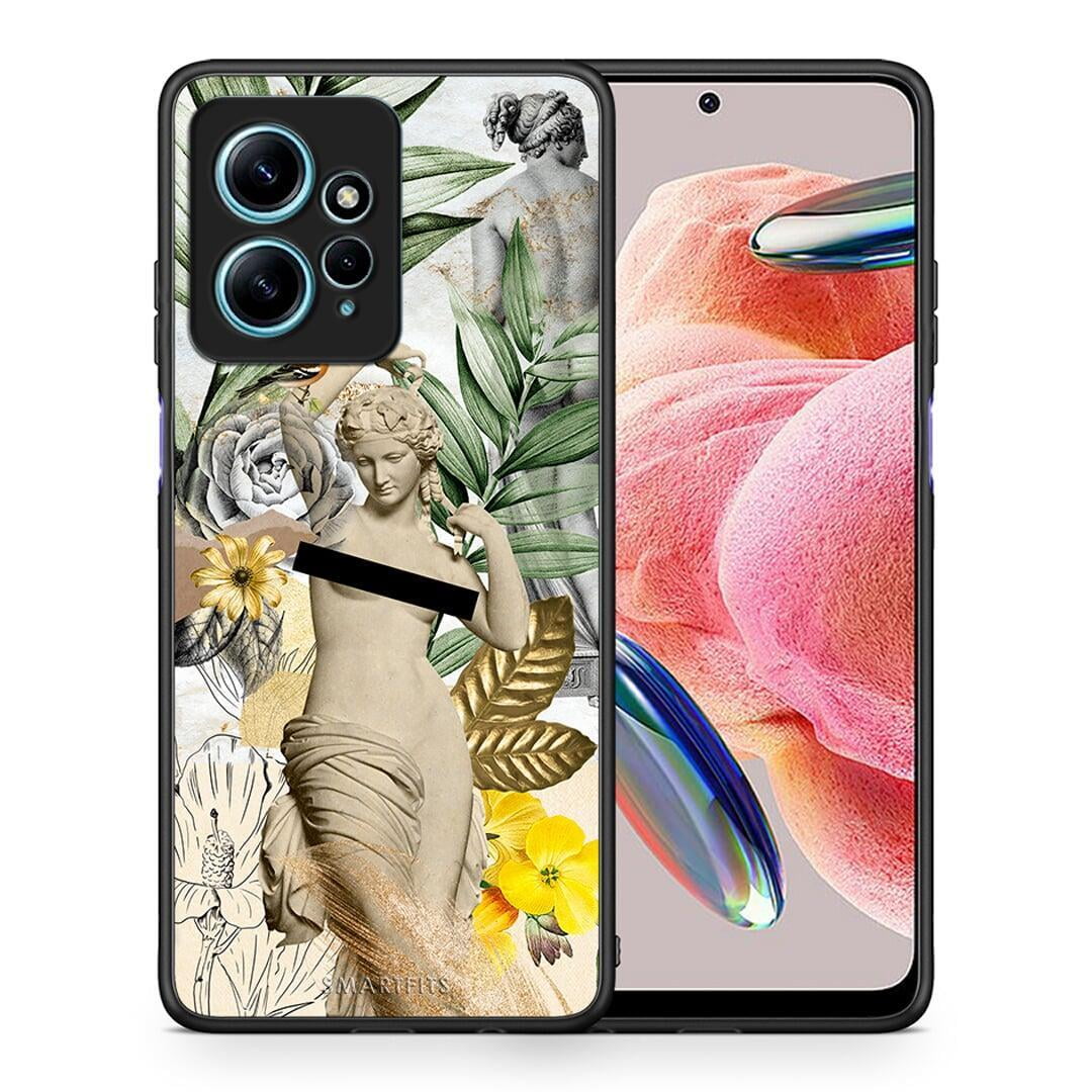 Θήκη Xiaomi Redmi Note 12 4G / Redmi K60 Pro Woman Statue από τη Smartfits με σχέδιο στο πίσω μέρος και μαύρο περίβλημα | Xiaomi Redmi Note 12 4G / Redmi K60 Pro Woman Statue Case with Colorful Back and Black Bezels