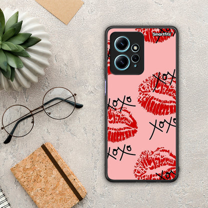 Θήκη Xiaomi Redmi Note 12 4G / Redmi K60 Pro XOXO Lips από τη Smartfits με σχέδιο στο πίσω μέρος και μαύρο περίβλημα | Xiaomi Redmi Note 12 4G / Redmi K60 Pro XOXO Lips Case with Colorful Back and Black Bezels