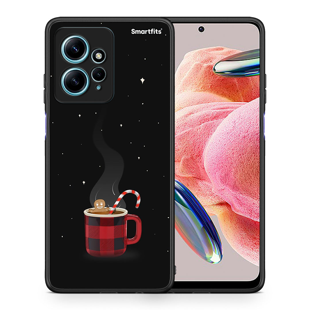 Θήκη Xiaomi Redmi Note 12 4G / Redmi K60 Pro Xmas Bathing από τη Smartfits με σχέδιο στο πίσω μέρος και μαύρο περίβλημα | Xiaomi Redmi Note 12 4G / Redmi K60 Pro Xmas Bathing Case with Colorful Back and Black Bezels