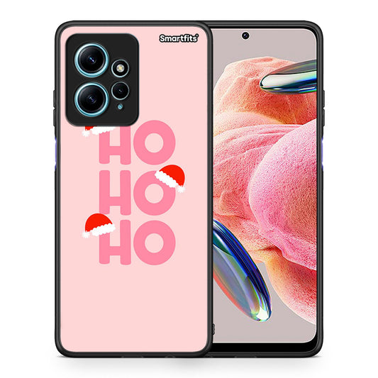 Θήκη Xiaomi Redmi Note 12 4G / Redmi K60 Pro Xmas Ho Ho Ho από τη Smartfits με σχέδιο στο πίσω μέρος και μαύρο περίβλημα | Xiaomi Redmi Note 12 4G / Redmi K60 Pro Xmas Ho Ho Ho Case with Colorful Back and Black Bezels