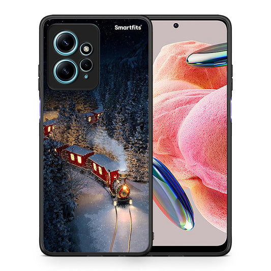 Θήκη Xiaomi Redmi Note 12 4G / Redmi K60 Pro Xmas Train από τη Smartfits με σχέδιο στο πίσω μέρος και μαύρο περίβλημα | Xiaomi Redmi Note 12 4G / Redmi K60 Pro Xmas Train Case with Colorful Back and Black Bezels