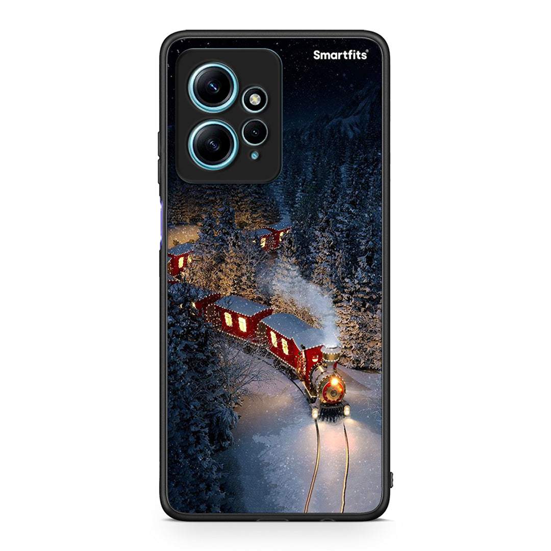 Θήκη Xiaomi Redmi Note 12 4G / Redmi K60 Pro Xmas Train από τη Smartfits με σχέδιο στο πίσω μέρος και μαύρο περίβλημα | Xiaomi Redmi Note 12 4G / Redmi K60 Pro Xmas Train Case with Colorful Back and Black Bezels