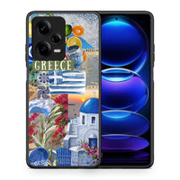 Thumbnail for Θήκη Xiaomi Redmi Note 12 Pro 5G All Greek από τη Smartfits με σχέδιο στο πίσω μέρος και μαύρο περίβλημα | Xiaomi Redmi Note 12 Pro 5G All Greek Case with Colorful Back and Black Bezels