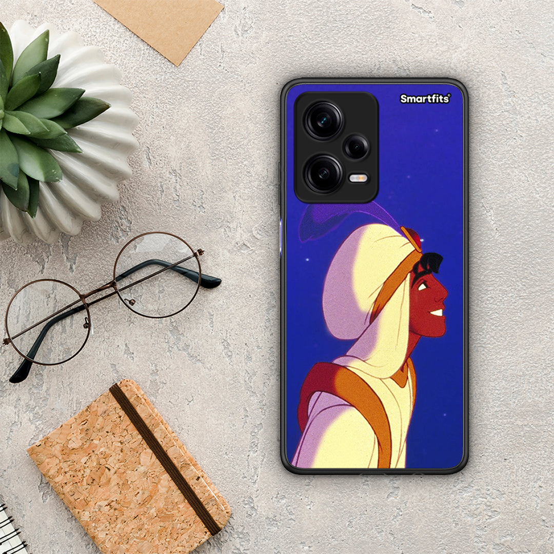 Θήκη Xiaomi Redmi Note 12 Pro 5G Alladin And Jasmine Love 1 από τη Smartfits με σχέδιο στο πίσω μέρος και μαύρο περίβλημα | Xiaomi Redmi Note 12 Pro 5G Alladin And Jasmine Love 1 Case with Colorful Back and Black Bezels