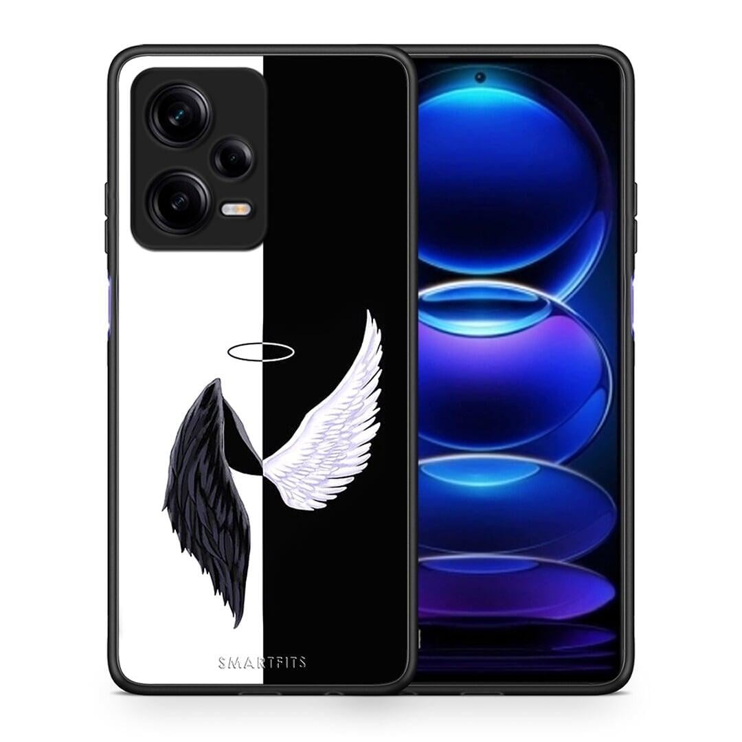 Θήκη Xiaomi Redmi Note 12 Pro 5G Angels Demons από τη Smartfits με σχέδιο στο πίσω μέρος και μαύρο περίβλημα | Xiaomi Redmi Note 12 Pro 5G Angels Demons Case with Colorful Back and Black Bezels