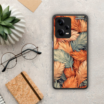 Θήκη Xiaomi Redmi Note 12 Pro 5G Autumn Leaves από τη Smartfits με σχέδιο στο πίσω μέρος και μαύρο περίβλημα | Xiaomi Redmi Note 12 Pro 5G Autumn Leaves Case with Colorful Back and Black Bezels