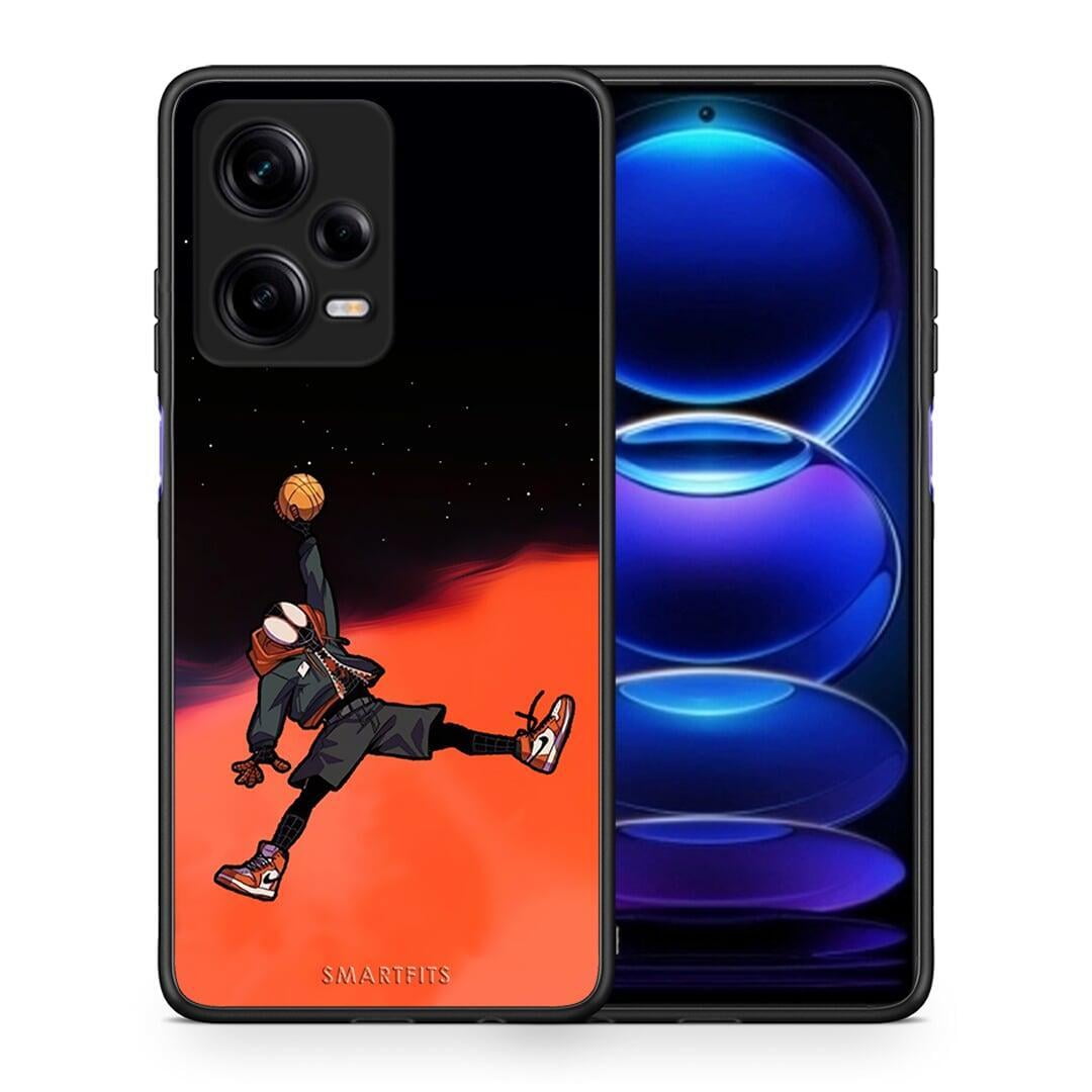 Θήκη Xiaomi Redmi Note 12 Pro 5G Basketball Hero από τη Smartfits με σχέδιο στο πίσω μέρος και μαύρο περίβλημα | Xiaomi Redmi Note 12 Pro 5G Basketball Hero Case with Colorful Back and Black Bezels