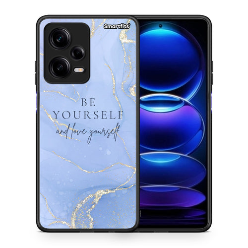 Θήκη Xiaomi Redmi Note 12 Pro 5G Be Yourself από τη Smartfits με σχέδιο στο πίσω μέρος και μαύρο περίβλημα | Xiaomi Redmi Note 12 Pro 5G Be Yourself Case with Colorful Back and Black Bezels