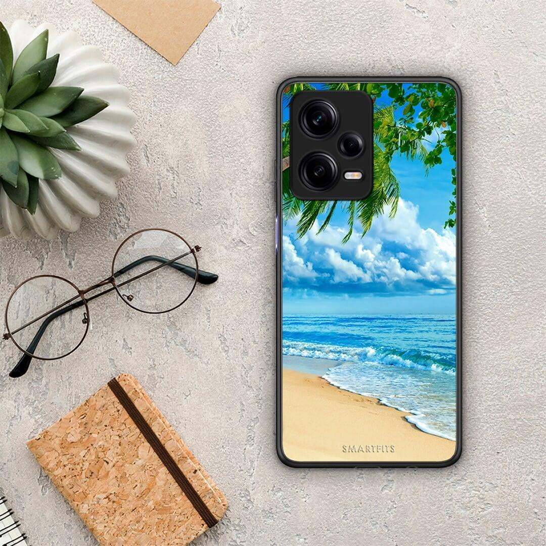 Θήκη Xiaomi Redmi Note 12 Pro 5G Beautiful Beach από τη Smartfits με σχέδιο στο πίσω μέρος και μαύρο περίβλημα | Xiaomi Redmi Note 12 Pro 5G Beautiful Beach Case with Colorful Back and Black Bezels