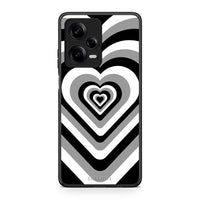 Thumbnail for Θήκη Xiaomi Redmi Note 12 Pro 5G Black Hearts από τη Smartfits με σχέδιο στο πίσω μέρος και μαύρο περίβλημα | Xiaomi Redmi Note 12 Pro 5G Black Hearts Case with Colorful Back and Black Bezels