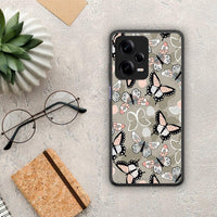 Thumbnail for Θήκη Xiaomi Redmi Note 12 Pro 5G Boho Butterflies από τη Smartfits με σχέδιο στο πίσω μέρος και μαύρο περίβλημα | Xiaomi Redmi Note 12 Pro 5G Boho Butterflies Case with Colorful Back and Black Bezels