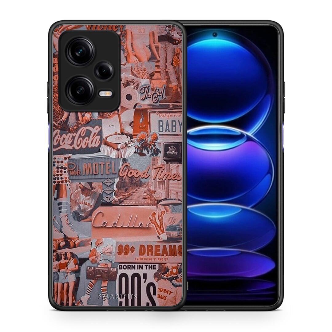 Θήκη Xiaomi Redmi Note 12 Pro 5G Born In 90s από τη Smartfits με σχέδιο στο πίσω μέρος και μαύρο περίβλημα | Xiaomi Redmi Note 12 Pro 5G Born In 90s Case with Colorful Back and Black Bezels