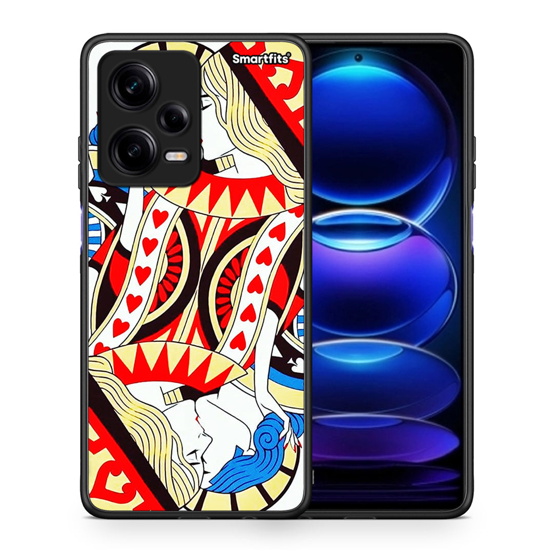 Θήκη Xiaomi Redmi Note 12 Pro 5G Card Love από τη Smartfits με σχέδιο στο πίσω μέρος και μαύρο περίβλημα | Xiaomi Redmi Note 12 Pro 5G Card Love Case with Colorful Back and Black Bezels