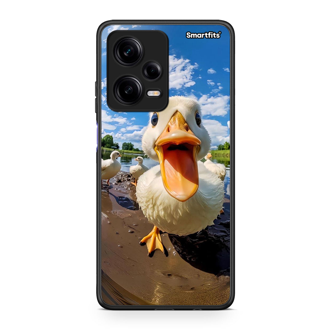 Θήκη Xiaomi Redmi Note 12 Pro 5G Duck Face από τη Smartfits με σχέδιο στο πίσω μέρος και μαύρο περίβλημα | Xiaomi Redmi Note 12 Pro 5G Duck Face Case with Colorful Back and Black Bezels