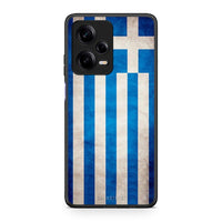 Thumbnail for Θήκη Xiaomi Redmi Note 12 Pro 5G Flag Greek από τη Smartfits με σχέδιο στο πίσω μέρος και μαύρο περίβλημα | Xiaomi Redmi Note 12 Pro 5G Flag Greek Case with Colorful Back and Black Bezels