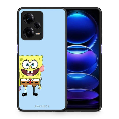 Θήκη Xiaomi Redmi Note 12 Pro 5G Friends Bob από τη Smartfits με σχέδιο στο πίσω μέρος και μαύρο περίβλημα | Xiaomi Redmi Note 12 Pro 5G Friends Bob Case with Colorful Back and Black Bezels
