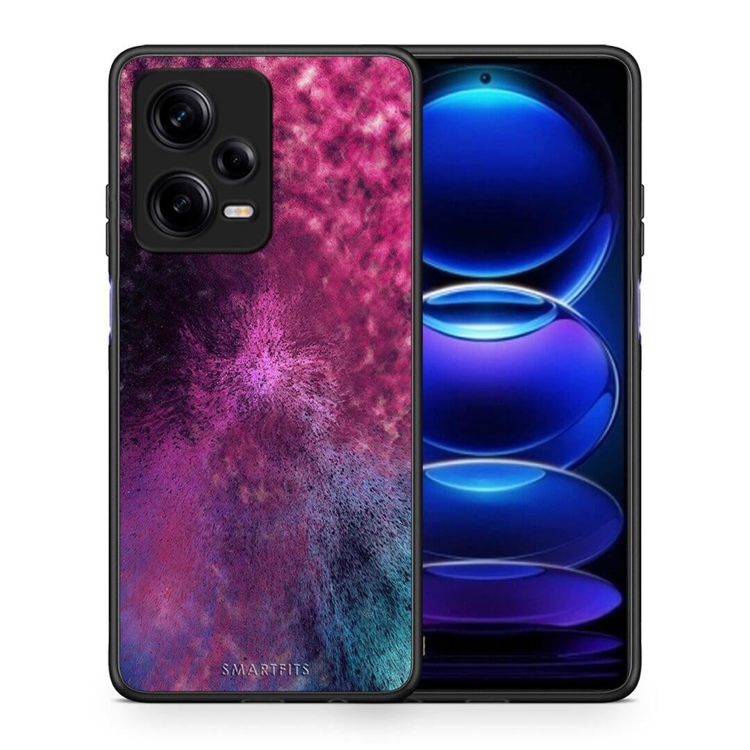 Θήκη Xiaomi Redmi Note 12 Pro 5G Galactic Aurora από τη Smartfits με σχέδιο στο πίσω μέρος και μαύρο περίβλημα | Xiaomi Redmi Note 12 Pro 5G Galactic Aurora Case with Colorful Back and Black Bezels