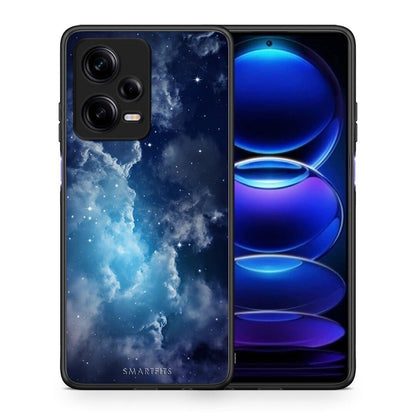 Θήκη Xiaomi Redmi Note 12 Pro 5G Galactic Blue Sky από τη Smartfits με σχέδιο στο πίσω μέρος και μαύρο περίβλημα | Xiaomi Redmi Note 12 Pro 5G Galactic Blue Sky Case with Colorful Back and Black Bezels
